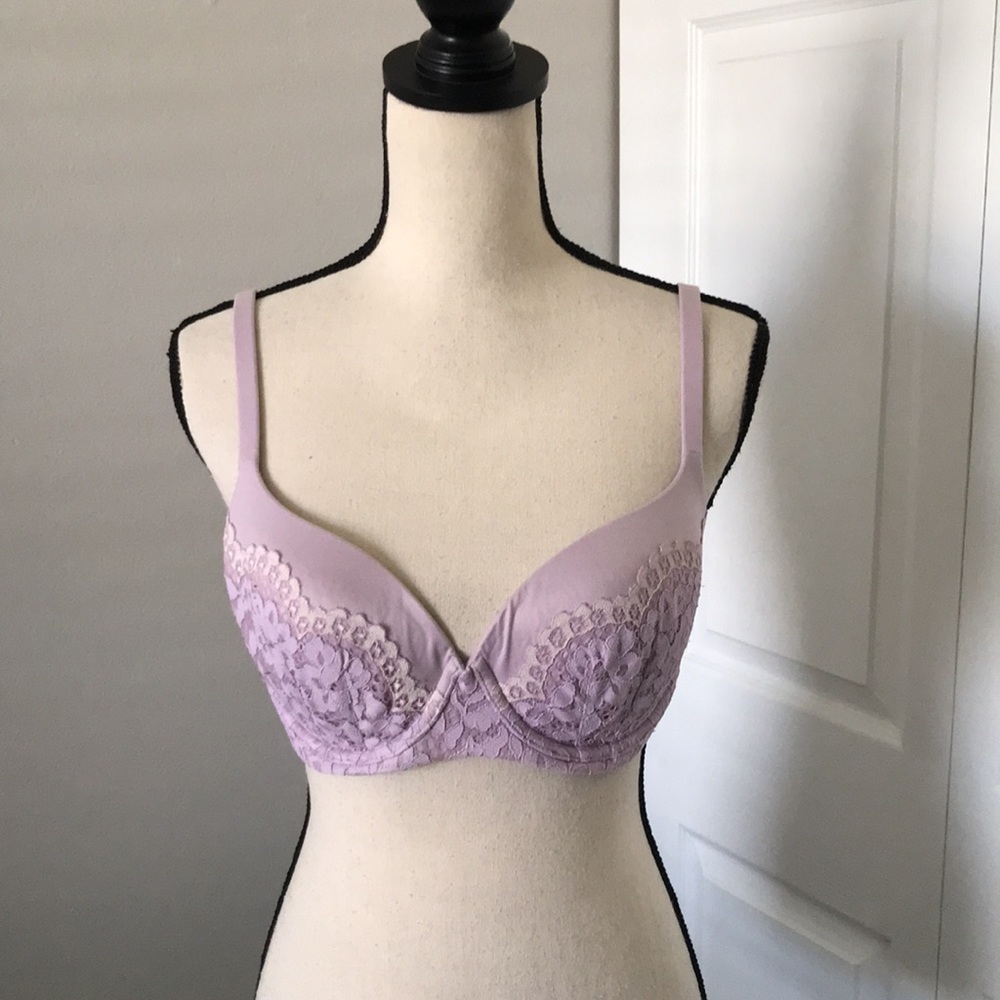 ❤️3X20 VICTORIAS SECRET Lilac Body By Victoria Lined Demi Bra | 34D